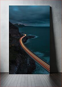 Πίνακας, Curving Coastal Highway at Dusk Καμπύλη παράκτια οδός στο σούρουπο