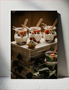 Πίνακας, Decorative Dessert Jars Διακοσμητικά Βαζάκια για Επιδόρπιο