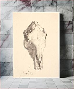 Πίνακας, Deer skull by Johan Thomas Lundbye