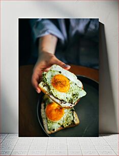 Πίνακας, Delicious Breakfast Toast Νόστιμο τοστ πρωινού