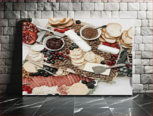 Πίνακας, Delicious Charcuterie Board Πίνακας λαχταριστών αλλαντικών