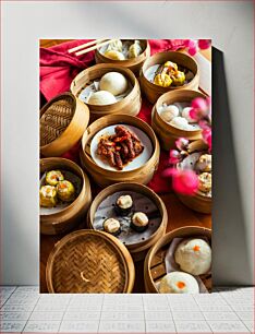 Πίνακας, Delicious Dim Sum Feast Νόστιμη γιορτή Dim Sum