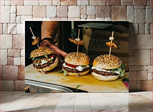 Πίνακας, Delicious Gourmet Burgers Νόστιμα Gourmet Burgers