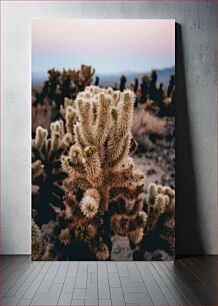 Πίνακας, Desert Cactus at Sunset Κάκτος της ερήμου στο ηλιοβασίλεμα