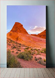 Πίνακας, Desert Landscape at Sunset Τοπίο της ερήμου στο ηλιοβασίλεμα