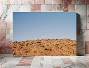 Πίνακας, Desert Landscape under Clear Sky Τοπίο της ερήμου κάτω από τον καθαρό ουρανό