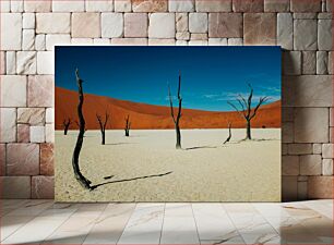 Πίνακας, Desert Landscape with Dead Trees Έρημο τοπίο με νεκρά δέντρα