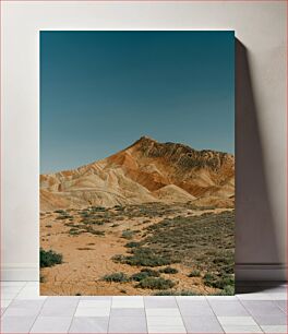 Πίνακας, Desert Landscape with Rocky Hills Έρημο Τοπίο με Βραχώδεις Λόφους