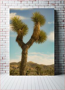 Πίνακας, Desert Landscape with Unique Tree Έρημο Τοπίο με Μοναδικό Δέντρο