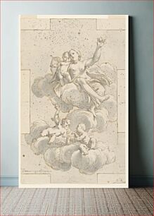 Πίνακας, Design for a Ceiling Painting, Venus, Cupid, and Putti, Marc Antonio Franceschini