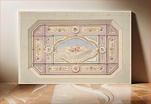 Πίνακας, Design for a ceiling with putti by Jules Edmond Charles Lachaise and Eugène Pierre Gourdet