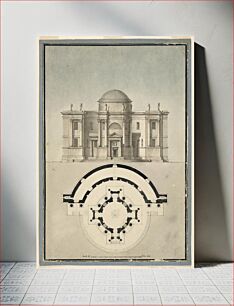 Πίνακας, Design for a Classical Temple with a Tempietto and Semicircular Aedicule