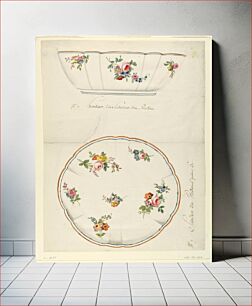 Πίνακας, Design for a Painted Porcelain Scalloped Salad Bowl