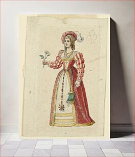 Πίνακας, Design for a Playing Card: Queen of Clubs