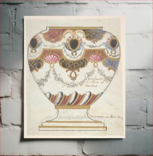 Πίνακας, Design for a Porcelain Vase