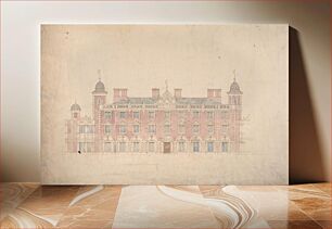 Πίνακας, Design for Kelham Hall, Nottinghamshire: Entrance Elevation