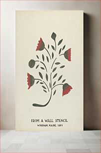 Πίνακας, Design from Windham, Maine 1803: From Proposed Portfolio "Maine Wall Stencils" (1935–1942) by Mildred E. Bent