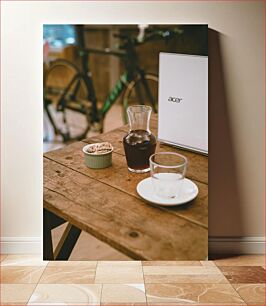 Πίνακας, Desk with Coffee and Snacks Γραφείο με καφέ και σνακ