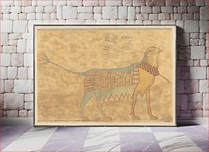 Πίνακας, Detail of a Griffin, Tomb of Khety by Nina de Garis Davies or Norman de Garis Davies