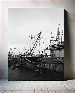 Πίνακας, Docked Fishing Boats Ελλιμενισμένα αλιευτικά σκάφη