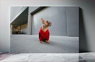 Πίνακας, Dog in Red Hoodie Dog in Red Hoodie