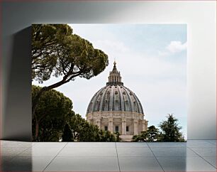 Πίνακας, Dome amidst Trees Θόλος ανάμεσα σε δέντρα