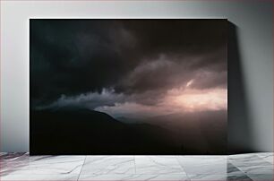 Πίνακας, Dramatic Cloudy Landscape Δραματικό Συννεφιασμένο Τοπίο