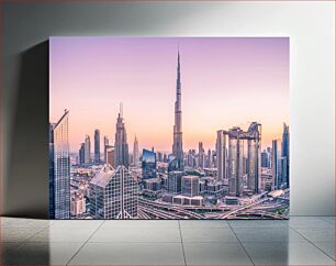 Πίνακας, Dubai Skyline at Sunset Ο ορίζοντας του Ντουμπάι στο ηλιοβασίλεμα