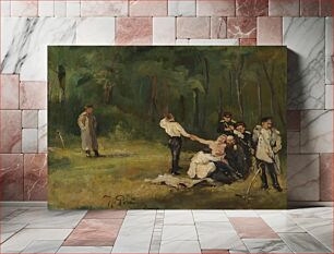 Πίνακας, Duel, study, 1896, Ilja Repin