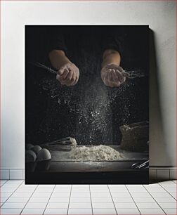 Πίνακας, Dusting Flour Ξεσκονίζοντας αλεύρι