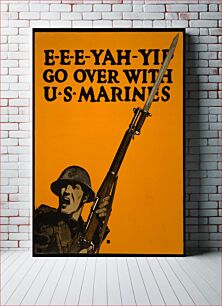 Πίνακας, E-e-e-yah-yip Go over with U.S. Marines