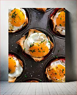 Πίνακας, Egg Toast Cups Φλιτζάνια τοστ αυγών