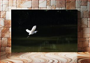 Πίνακας, Egret in Flight Τσικνιά σε πτήση