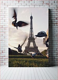 Πίνακας, Eiffel Tower with Birds in Flight Πύργος του Άιφελ με τα πουλιά σε πτήση