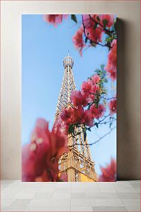 Πίνακας, Eiffel Tower with Flowers in Bloom Πύργος του Άιφελ με λουλούδια σε άνθιση