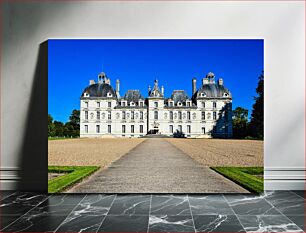 Πίνακας, Elegant Chateau Under Clear Blue Sky Κομψό Chateau Under Clear Blue Sky