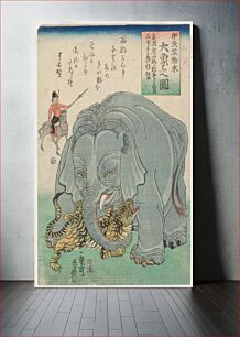 Πίνακας, Elephant From India With Tiger