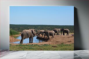 Πίνακας, Elephants by the Waterhole Elephants by the Waterhole