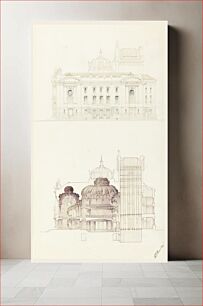 Πίνακας, Elevation and Cross-Section of an Opera House