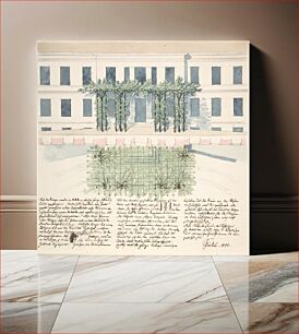 Πίνακας, Elevation and Plan of the Façade of a Building