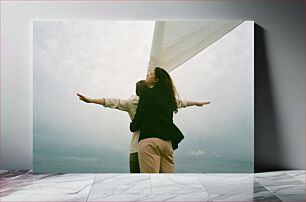 Πίνακας, Embracing on a Boat Αγκαλιάζοντας σε μια βάρκα