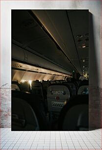 Πίνακας, Empty Airplane Cabin Άδεια καμπίνα αεροπλάνου