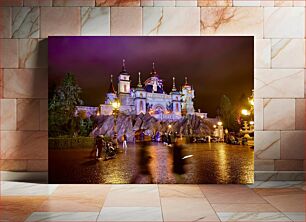 Πίνακας, Enchanting Castle at Night Μαγευτικό Κάστρο τη νύχτα