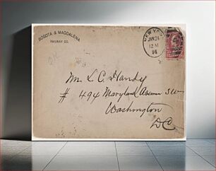 Πίνακας, Envelope addressed to L.C. Handy from William M. Riley