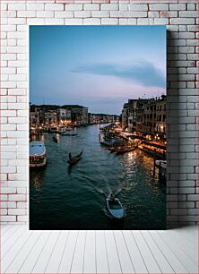 Πίνακας, Evening at the Venetian Canal Βράδυ στο Ενετικό Κανάλι