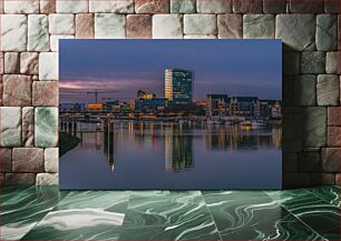 Πίνακας, Evening Cityscape Reflections Απογευματινές στοχασμοί αστικού τοπίου