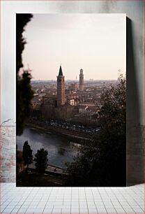 Πίνακας, Evening in Verona Βράδυ στη Βερόνα