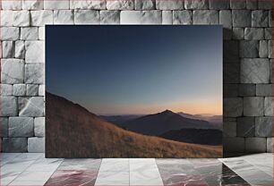 Πίνακας, Evening Mountain Landscape Βραδινό Ορεινό Τοπίο