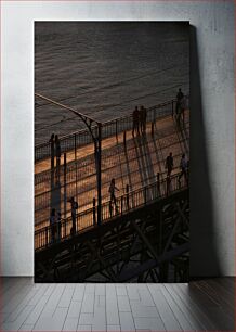 Πίνακας, Evening Shadows on the Bridge Βραδινές Σκιές στη Γέφυρα