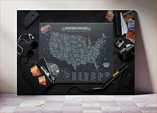 Πίνακας, Explore the USA with a Travel Map Εξερευνήστε τις ΗΠΑ με έναν ταξιδιωτικό χάρτη